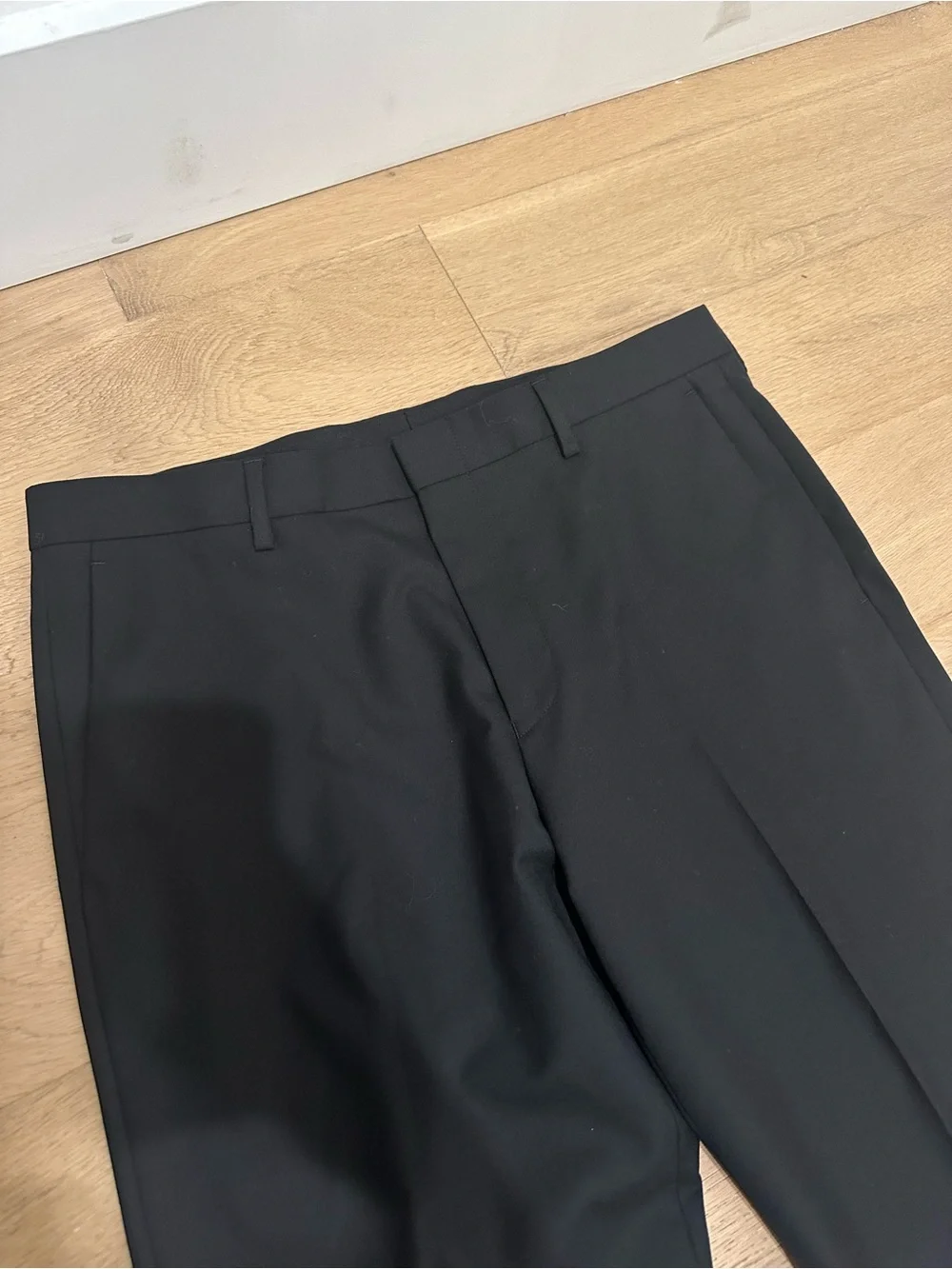J CREW Loro Piana Super 120s Wool Ludlow Slim Fit Suit Dress Pants 32x34 Black
